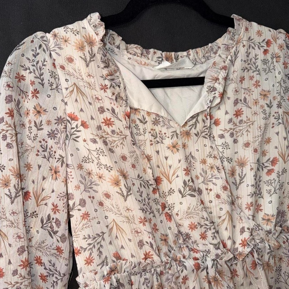 Grace Karin Floral Dress — Youth Size 12 - Picture 7 of 7